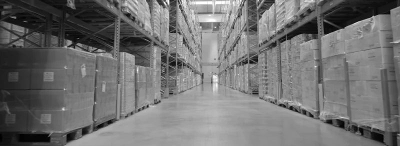Magazzino gestito con WMS, con ubicazioni e merce perfettamente gestita e in ordine