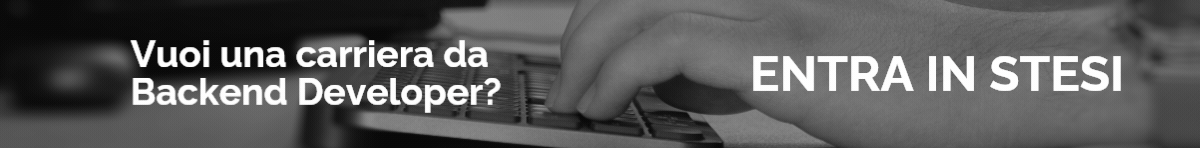 clicca per accedere alla pagina lavora con noi Stesi, Backend Developer