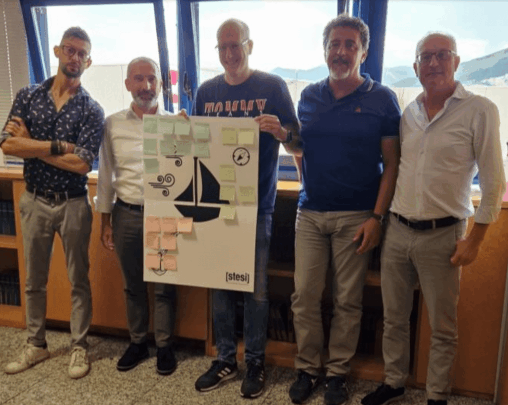 clienti felici dopo l'incontro barchetta con Stesi