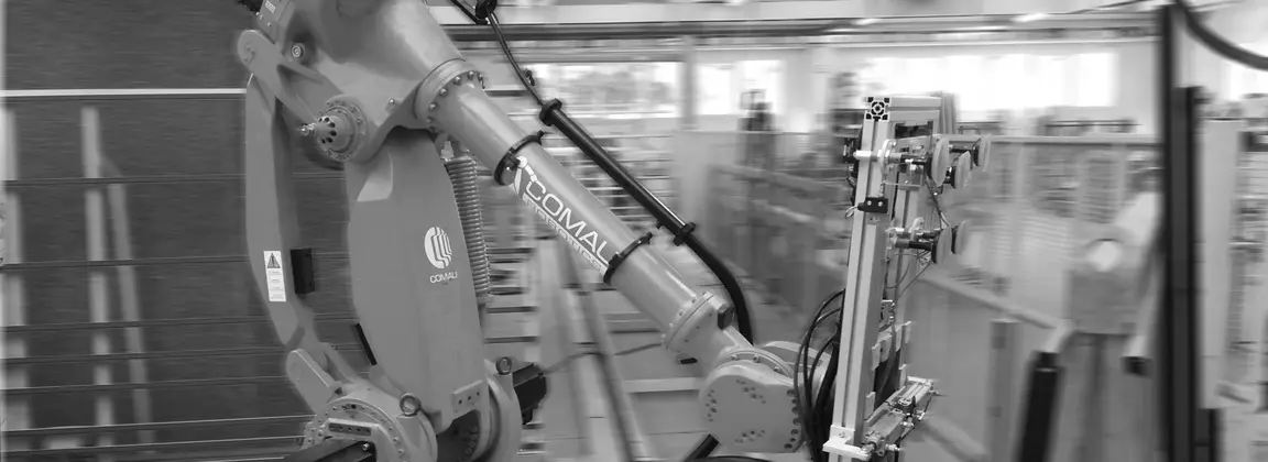 robot industriale controllato dal software WCS (Warehouse Control System)
