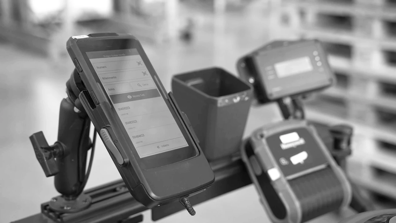 Terminal for WMS warehouse management software interface