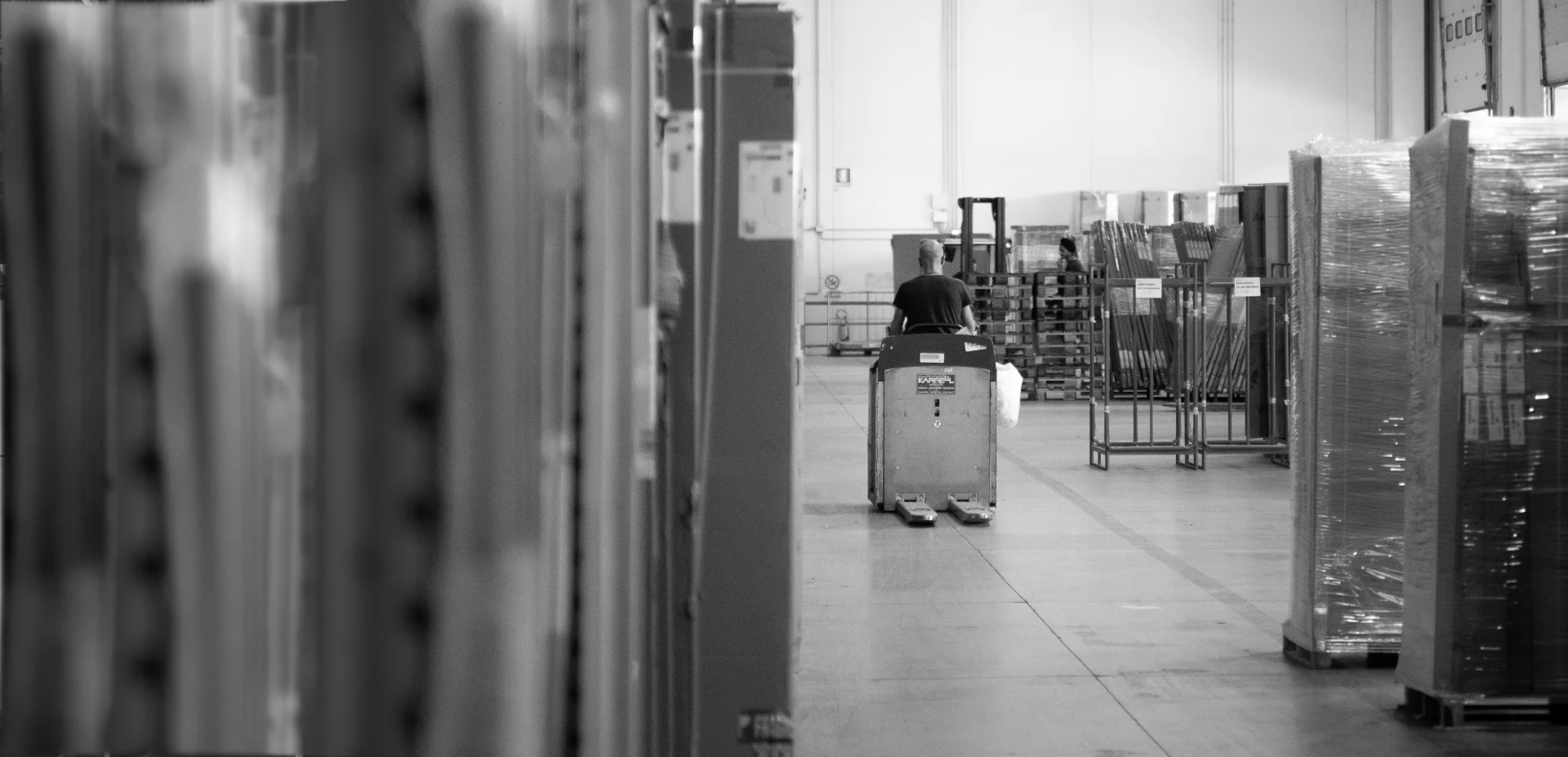 muletto in magazzino