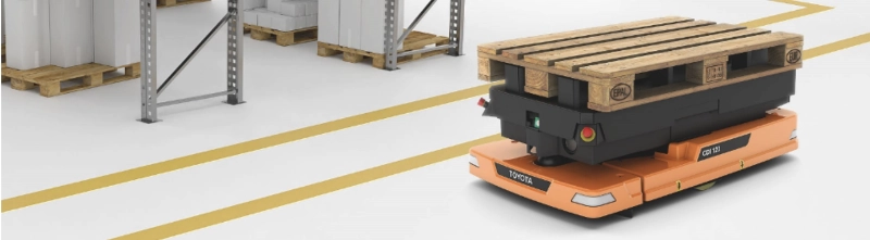 AGV: automated guided vehicle